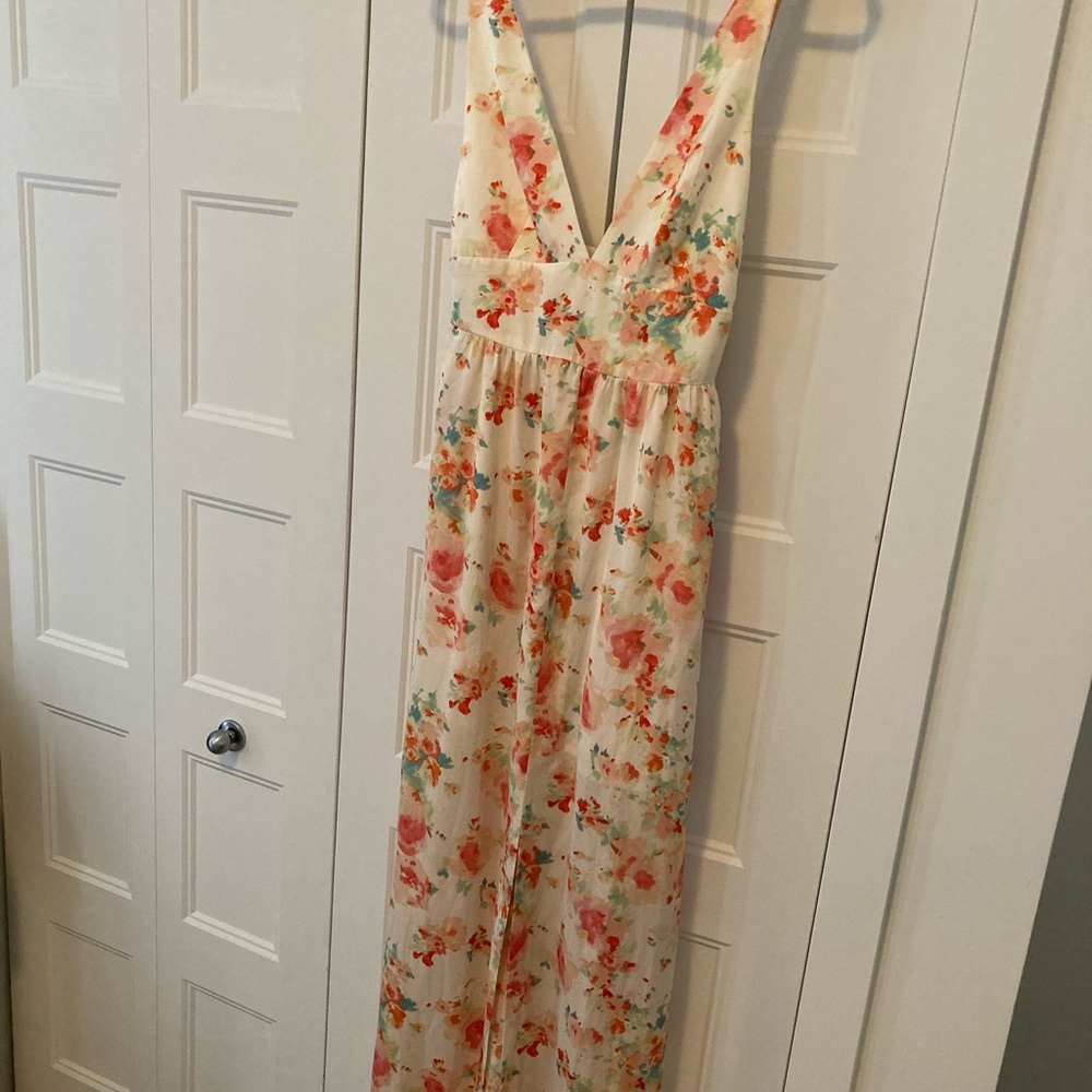 Zara floral maxi dress